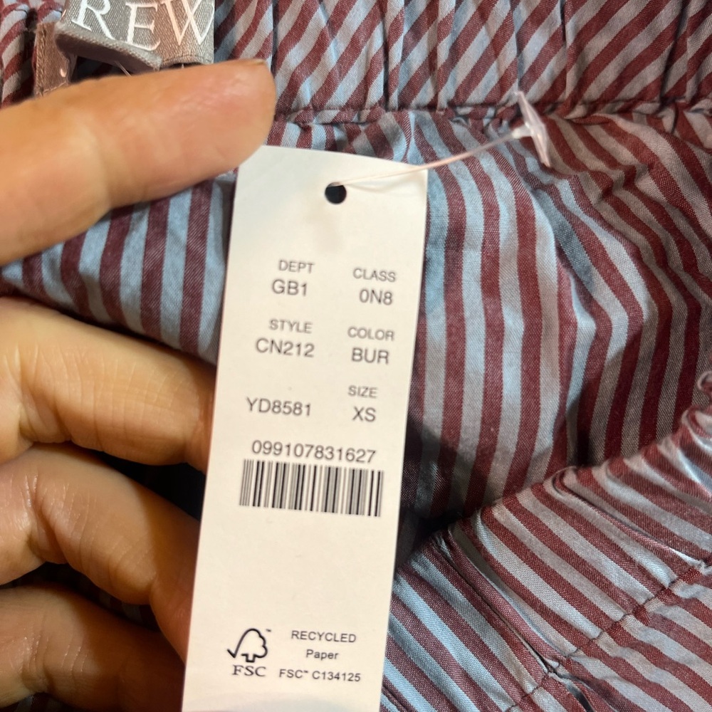 J. Crew Boxer short in striped cotton poplin - Picture 6 of 8